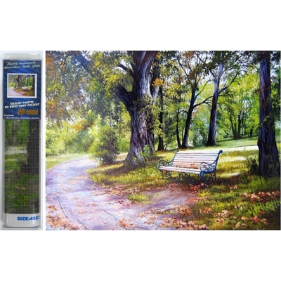 - Puzzle Diamant painting: Sunny benches 30x40 cm - 1 - 39 piese