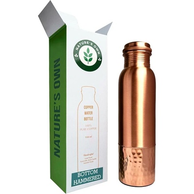 Měděná láhev na vodu vzor Tepaný spodek, 950 ml, Nature's Own