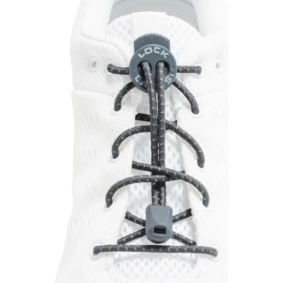 LOCK LACES Шнурове за обувки, светлоотразителни, буреносно сиви (LL5013_1)