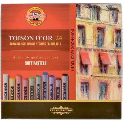 Koh-I-Noor Sada suchých pastelů TOISON DOR 24 barev