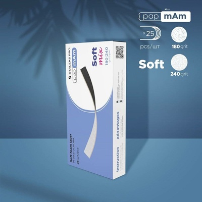 Staleks Expert 20 papmAm Soft Mix Obojstranné pilníky na nechty 180/240 25 ks