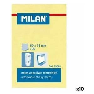 MILAN Sticky Notes Milan 56 x 76 mm Yellow 10Units