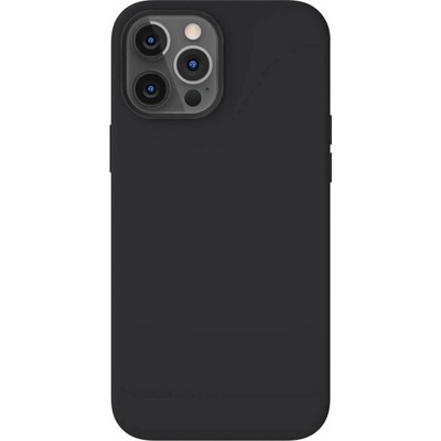 SwitchEasy MagSkin Case - тънък силиконов кейс с вграден магнитен конектор (MagSafe) за iPhone 12 Pro Max (черен)