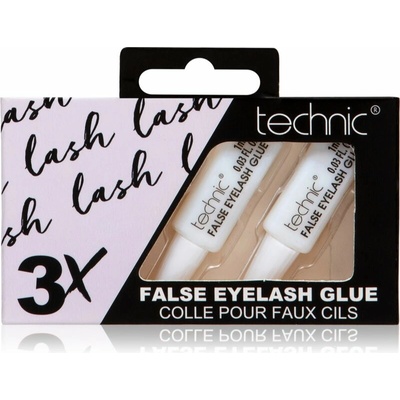 Technic Cosmetics False Eyelash Glue lepidlo na umelé mihalnice 3x1 ml