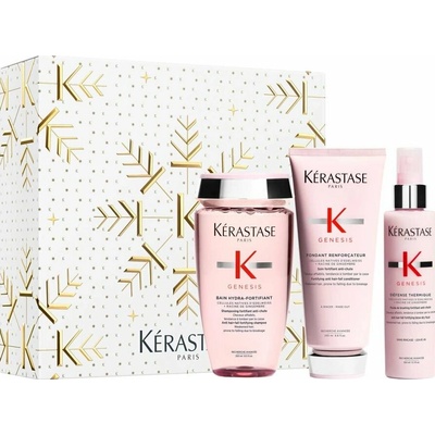 Kérastase Genesis šampón proti padaniu vlasov 250 ml + vyživujúca maska proti padaniu vlasov 200 ml + sprej na ochranu vlasov pred teplom 150 ml darčeková sada