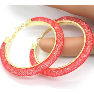 HARAHU Обеци re-3311 - Светло Розови kp3311 (re-3311)