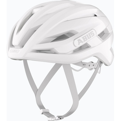 ABUS StormChaser Ace чисто бяла велосипедна каска