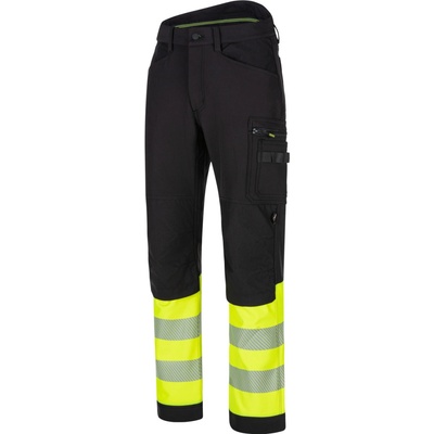 Bennon REFLECTOS Trousers black yellow reflexné nohavice čierna žltá