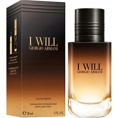 Giorgio Armani I Will parfumovaná voda dámska 30 ml plniteľný flakón