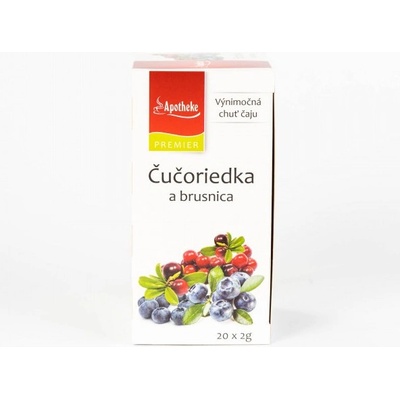 Apotheke PREMIER SELECTION čaj ČUČORIEDKA BRUSNICA 20 x 2 g