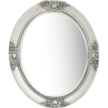 Image 1 of vidaXL Стенно огледало, бароков стил, 50x60 см, сребристо (320350)