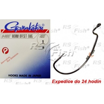 Gamakatsu Worm Offset EWG vel.1 6 ks