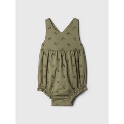 GAP Baby bavlněné body Zelená