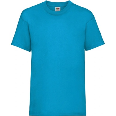 Fruit of the Loom Dětské tričko Valueweight azurově modrá