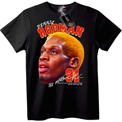NOONEBRAND Тениска Dennis Rodman The Worm - 6XL, White