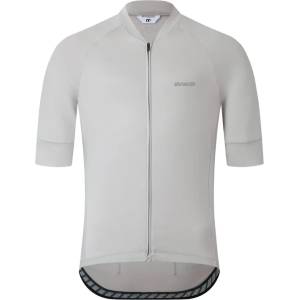 straede Мъжка фланелка с къс ръкав за колоездене straede Kaern Jersey Pro Cycling jersey - Pale Grey - размер M (056-4259-0213)