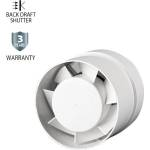 VITO Вентилатор venti канален p100, Φ100mm, клапа, бял, 12w - vito (8005300)