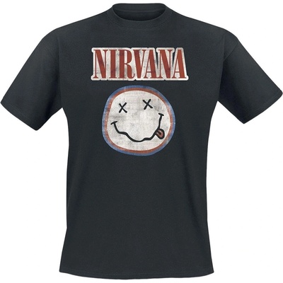 Nirvana Distressed Logo Black L Риза (NIRVTS01MB03)