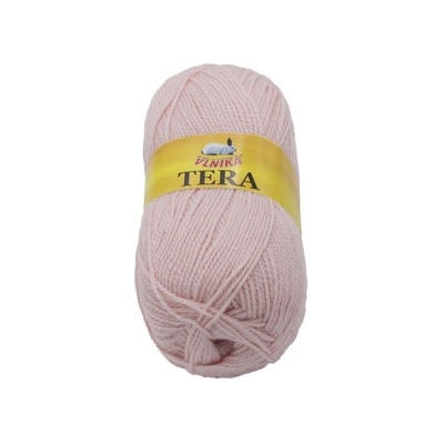 Pletací příze Vlnika TERA 093 růžová, klasická, 100g/310m