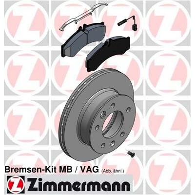 Sada bŕzd, Kotúčová brzda ZIMMERMANN 640.4314.00 (640431400)