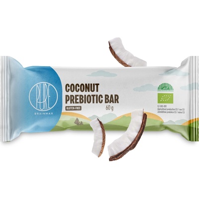 BrainMax Pure Pure® Coconut Prebiotic Bar, пребиотична бар, Кокос, БИО, 60 г