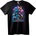 NOONEBRAND Тениска Психеделични Черепи и Гъби - 5XL, Black