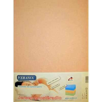 Veratex Jersey prostěradlo béžové 90x200x15
