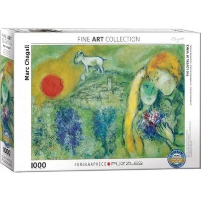 EUROGRAPHICS - Puzzle Chagall: The Lovers of Vence - 1 000 piese