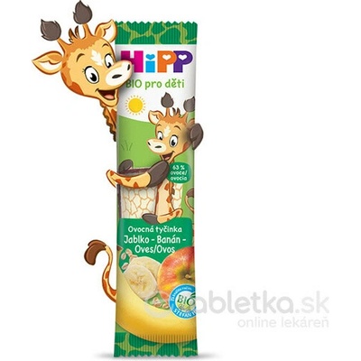 HiPP Bio ovocná tyčinka jablko-banán-ovos 23 g