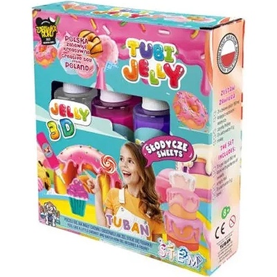 TUBAN Творчески комплект Tuban - Tubi Jelly, Сладкиши, 3 цвята (TU3317)