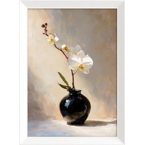 Styler Печатна картина с включена рамка 56x75 cm White Orchid - Styler (OB-15068)