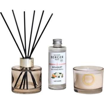 Maison Berger Paris Eternity Duo Mini арома дифузер и свещ, аромат Lady Flower, 3 ел (7836)