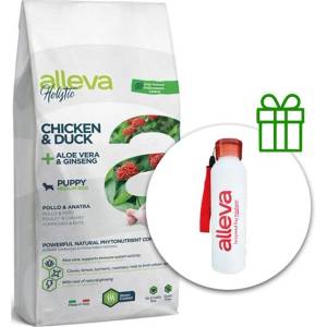 Alleva HOLISTIC кученце и юниор среден пилешки 12 кг + термобутилка безплатно