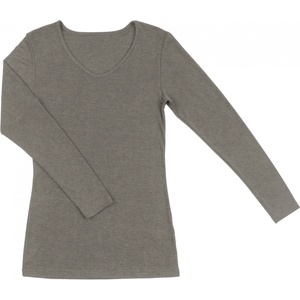 Joha Дамско мериносово термобельо Joha Women's Blouse L/S 85/15 Merino base layer - Sesame Melange - размер XXL (115-1440-0216)