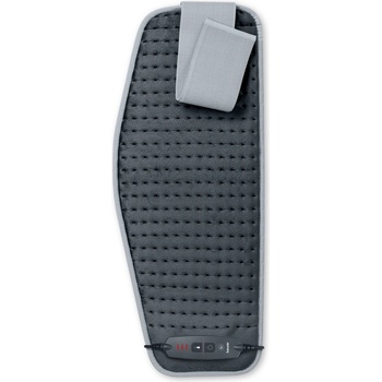 Beurer HK 60 Cosy Grey Abdominal & Back Heat Pad; 3 temperature settings; auto switch-off after 90 min; washable on 30°; Fast heating; Fleece fibre; BSS; 69(L)x28(W) cm: Max waist 102sm (20045_BEU)