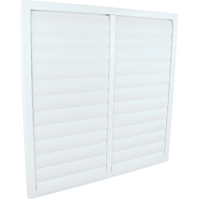 Dalap Kovová so gravitačnými lamelami bez príruby 635x635 mm biela
