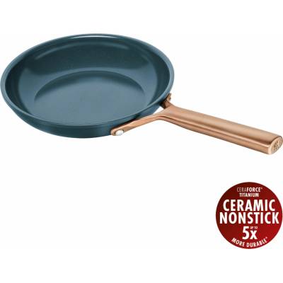Pánev 20 cm ZWILLING Milano indukční nepřilnavá, modrá – prémiové nádobí Made in Italy, CERAFORCE Titanium bez PFAS, do trouby 230 °C 1035071