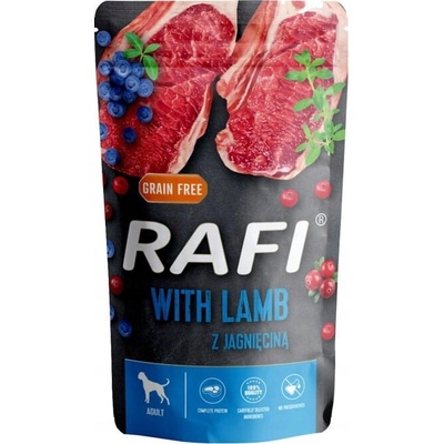 Rafi s jahnacím mäsom čučoriedkami a brusnicami kapsička 500 g