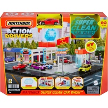 Matchbox Action Drivers Dobrodružný herní set Automyčka se světly a zvuky HBD74