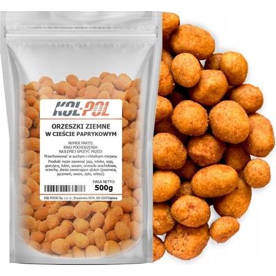 Kol-Pol ARAŠIDY PAPRIKOVÉ Arašidy v paprikovej kruste kvalita 500 g