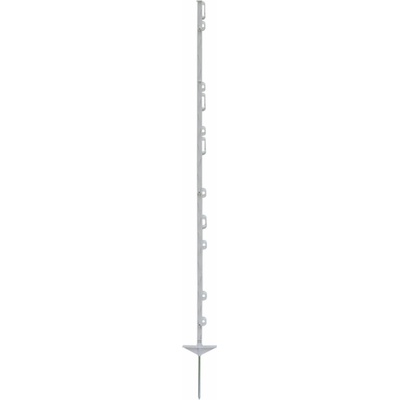Fencee Plastový stĺpik pre elektrický ohradník, dĺžka 156 cm, 11 očiek, biely
