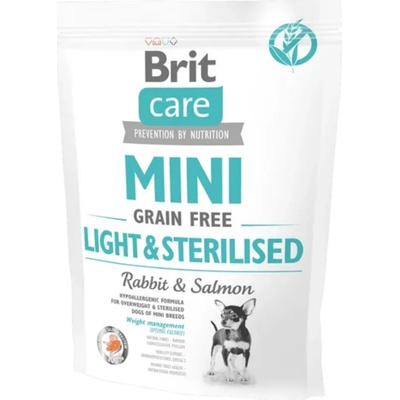 Brit Care Mini Grain Free Light & Sterilised Rabbit & Salmon 0,4 kg