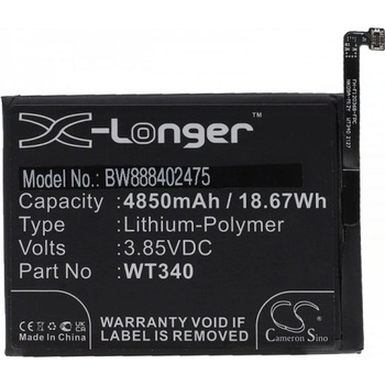 Image 1 of VHBW Батерия за Nokia G10 / G20, WT340, 4850 mAh (888402475)