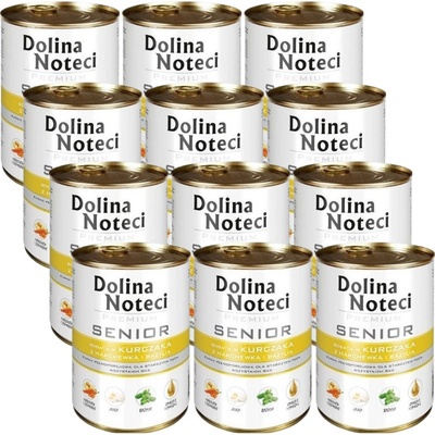 Dolina Noteci Premium Senior Bohatá na kuřecí mrkev a bazalku 12 x 400 g