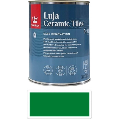TIKKURILA Luja Ceramic Tiles 0,9 l Tyrkysová zelená