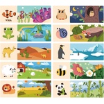 Viga Toys Дървен образователен пъзел Viga - Моят дом, 20 части (44675) - baby