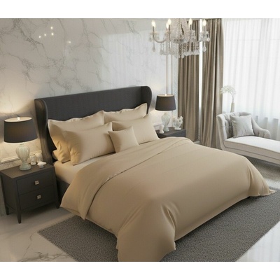Kvalitex satén obliečky Luxury Collection béžové 140x200 70x90