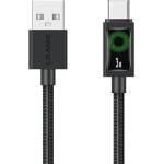 USAMS Кабел USAMS U92 18W за USB-C и USB-A 1.2m, черен (Usa001731)