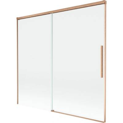 Mexen Rox двукрилен плъзгащ се душ параван 170 x 150 cm, прозрачен, четкана мед (8C9-170-001-65-00)