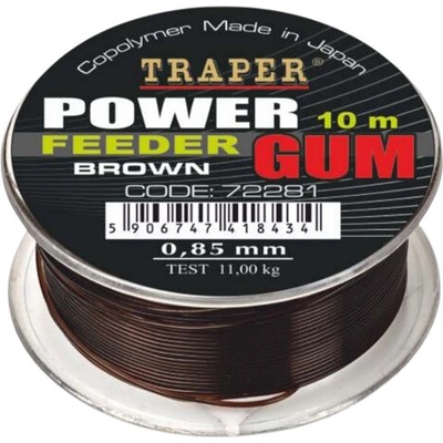 Traper Power Feeder Gum Clear 0,65mm 10,0m